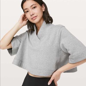 Lululemon cropped poncho sweater